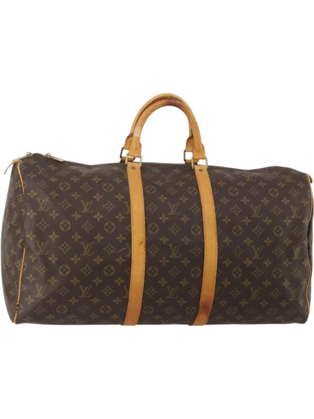 LOUIS VUITTON Monogram Keepall 55 Boston Bag M41424
